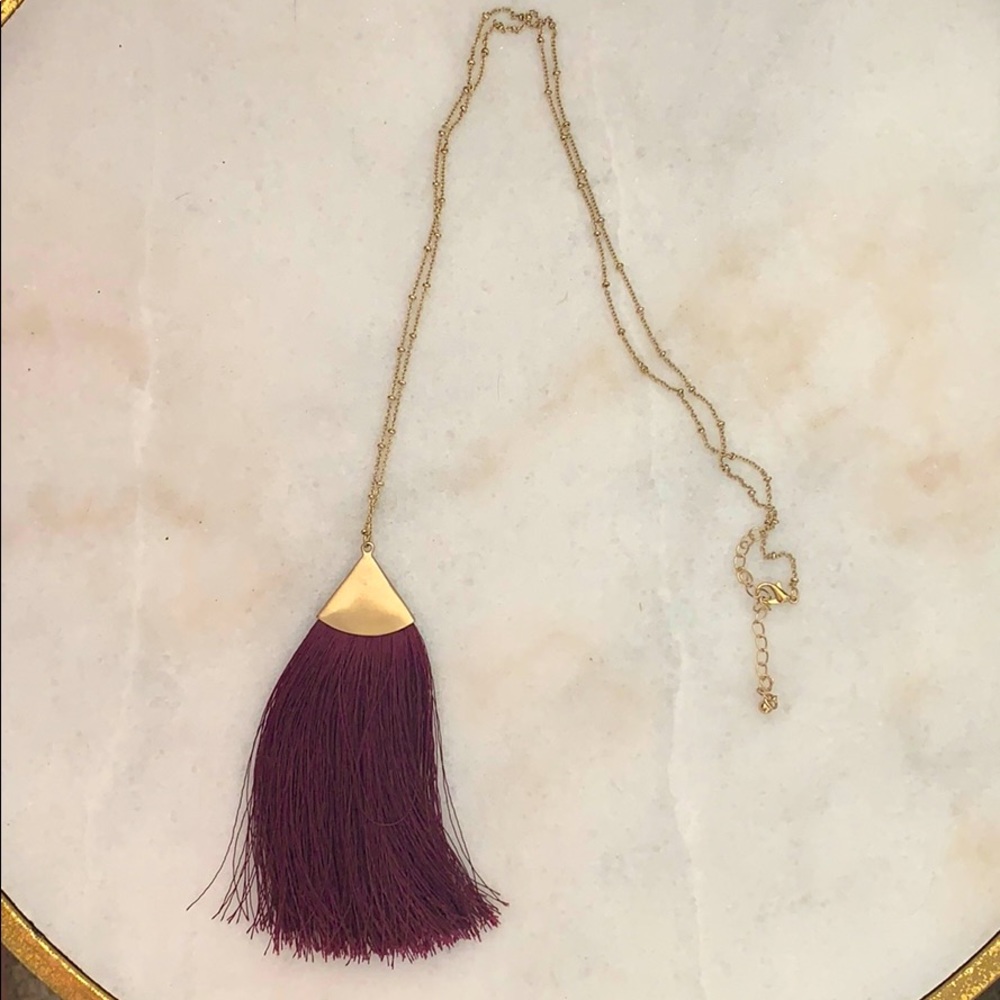 Tassel necklace